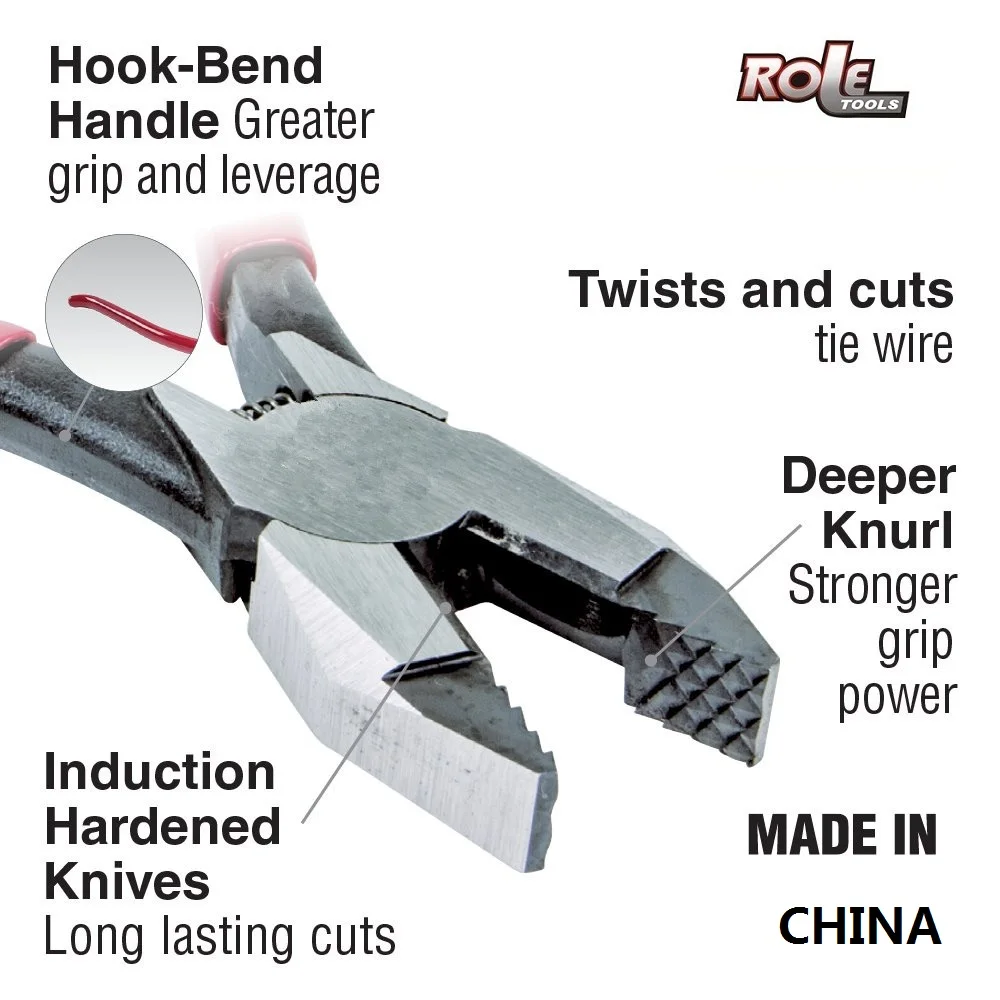 Ironworker's Pliers, Aggressive Knurl, 9-Inch,same with  Klein Tools D201-7CSTA