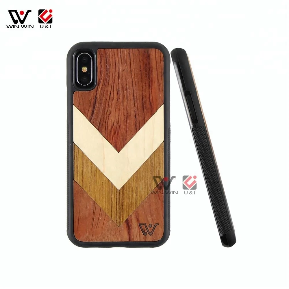 

High Quality Custom Shockproof Mix Wood Phone Cover Mobile Phone Case for iPhone