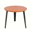 Modern wood top iron dining table sets theme hotel party cafe table