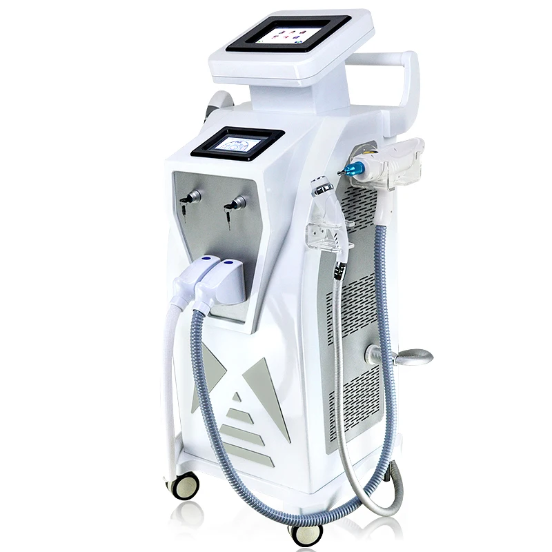 Elos + SHR / IPL + RF / ND yag Laser. Лазерный аппарат SHR IPL ND yag Laser. Многофункциональный аппарат SHR yag RF. Аппарат лазерной эпиляции e 300 IPL RF SHR.