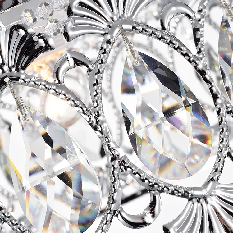 
new design round modern kitchen restaurant led crystal ceiling light 