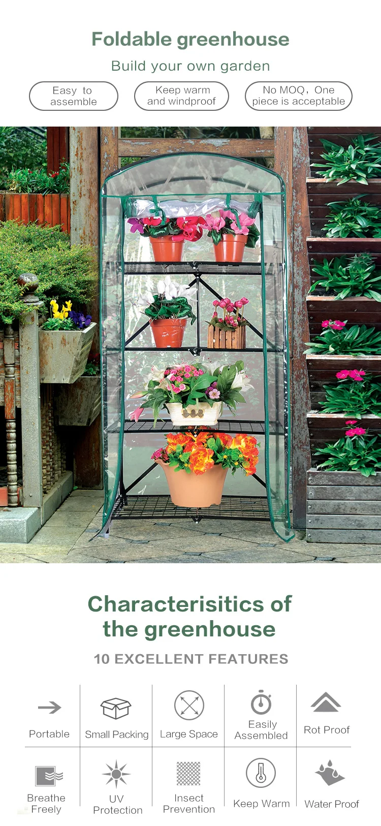 Rumah Kaca Mini Berkualitas Tinggi Mudah Dirakit Untuk Tanaman Dan Bunga Buy Taman Rumah Kaca