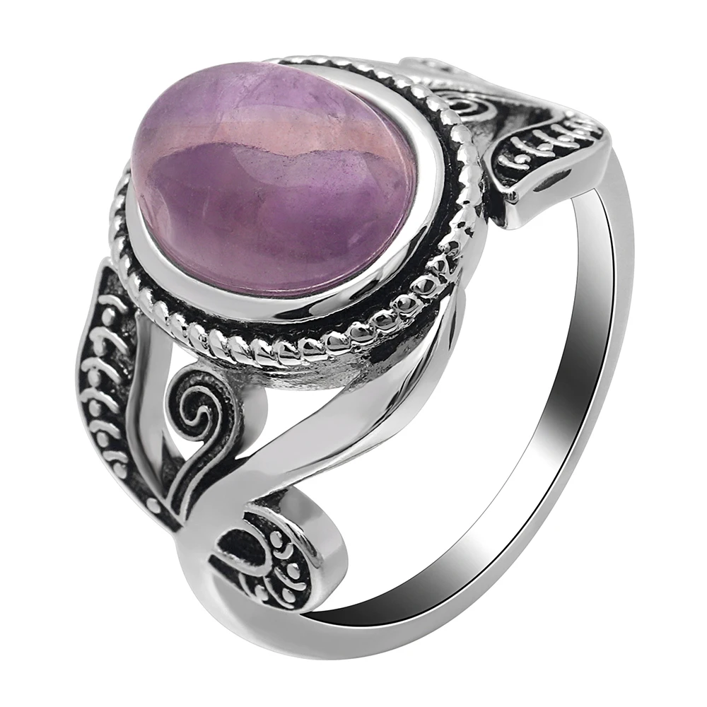 

Hainon jewelry wedding rings for women purple color jade engagement ring wholesale