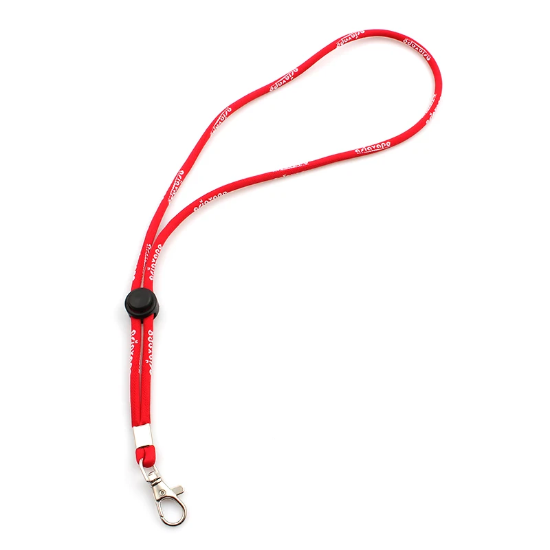 High End Thick Polyester Embroidery Lanyard Keychain With Custom Logo