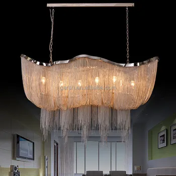 modern chain chandelier