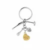 Wish hot sale mother's day gift I Love You mom kitchen Spoons knives and forks key chain keychain