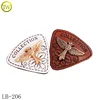 Popular printed garment metal Pu label wholesale leather patches maker in Guangzhou