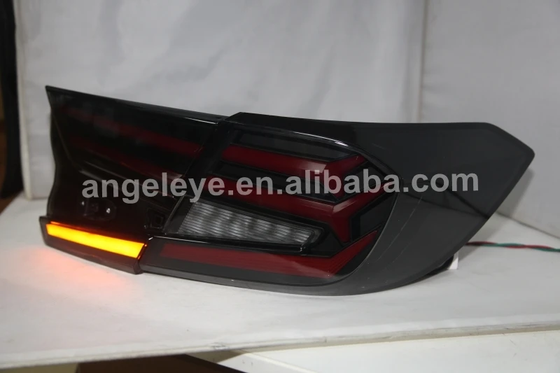 Tenth Generation LED Strip Tail Light led rear light For Accord G10 for Honda 2017-2019 Smoke Black