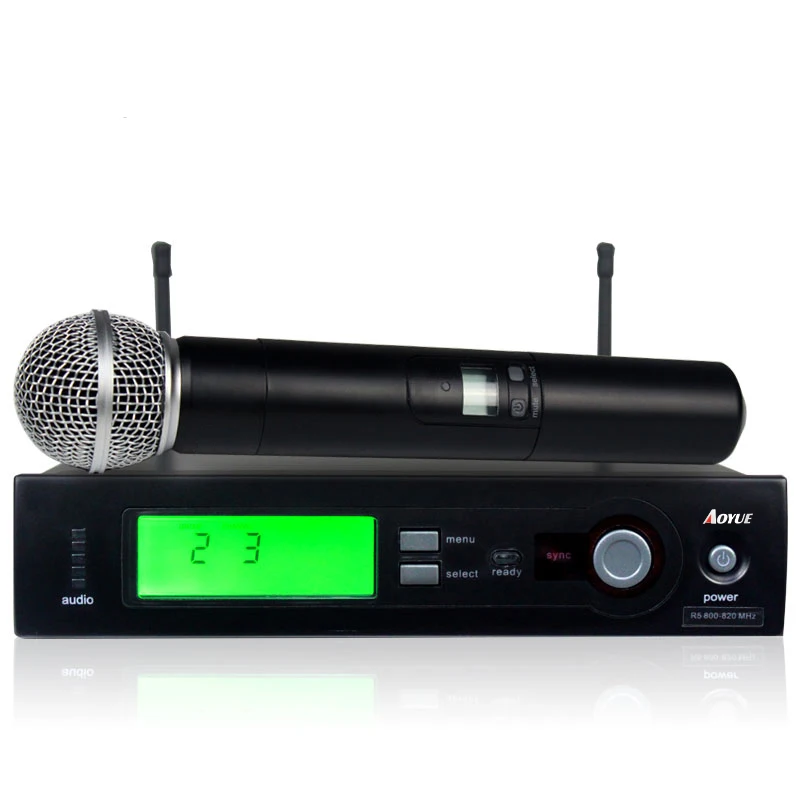 

Sinbosen wireless microphone system L-24/B-58 professional uhf wireless singer microphone for karaoke