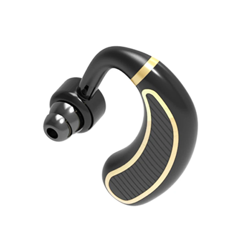 

IPX8 Waterproof One-Click Wake-Up Business Wireless Bluetooth Headset, Black-glod&black-silver