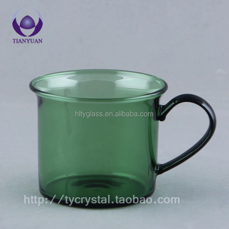 
Wholesale High Quality Colored Borosilicate glass coffee cup 