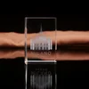 New Products Transparent Cartoon Gifts Crystal Block 3D Glass Photo Cube