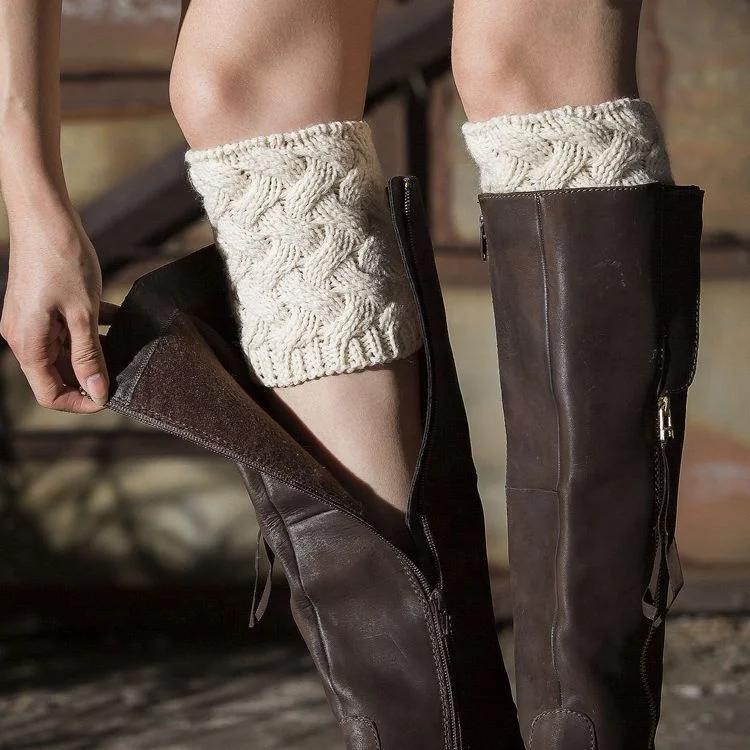 
Women socks boot cuffs leg Warmers knit socks sock 