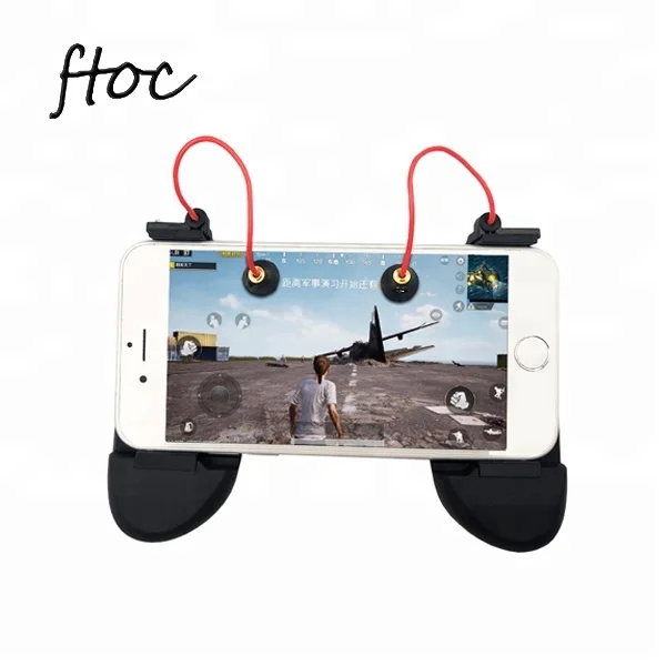 

The Newest Portable Quality 2 in 1 Mobile Phone Game Hand Grip With L1r1 Trigger, Black