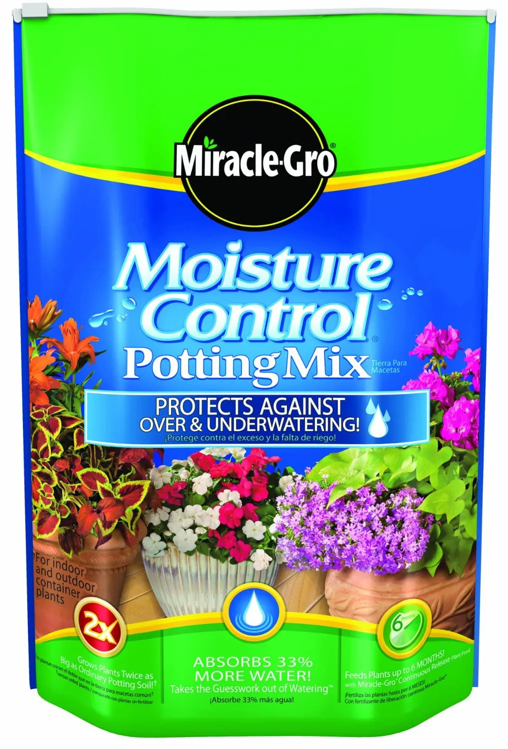 Miracle-Gro Moisture Control Potting Mix, 16-Quart