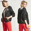 OEM Custom Wholesale Women LA Graphic Hooded Lightweight Windbreaker Jacket