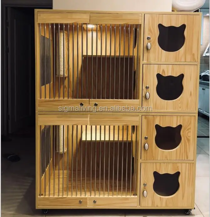 Luxury Solid Wood Villa Pet Display Cage Pet Breeding Cage Buy Cage