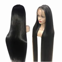 

New Arrival GS hair design Virgin Brazilian natural color long straight human hair extensions wig for black women