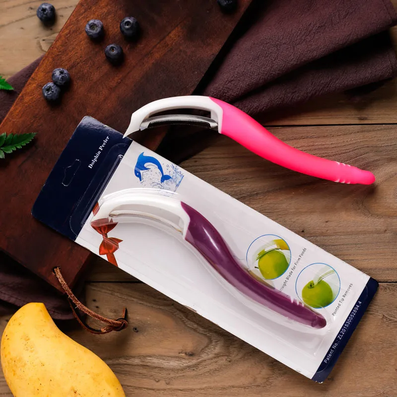 

Plastic Kitchen Gadget Fruit Peeler Vegetable, Pink/purple