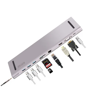 USB C Laptop Docking Station VGA USB 3.0 SD RJ45