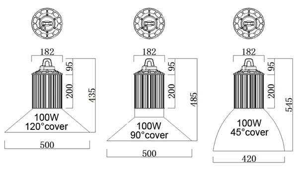 100W high power cob led high bay light,high power led hight bay light,outdoor led high bay light 100w