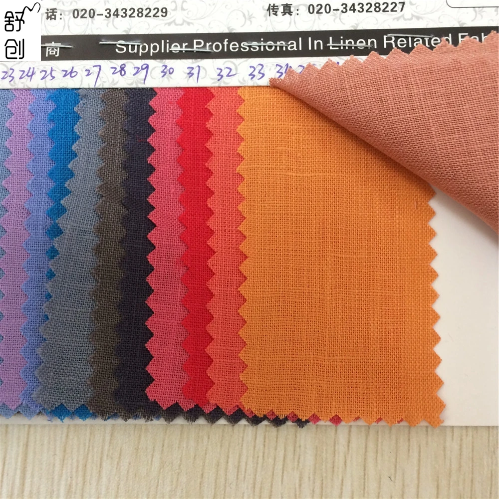 
14s woven 100% linen flax fabric 