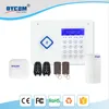PIR laser security alarm,Color Display Pstn+ Gsm,3g wcdma security 433/315mhz frequency gsm system Screen text messaging