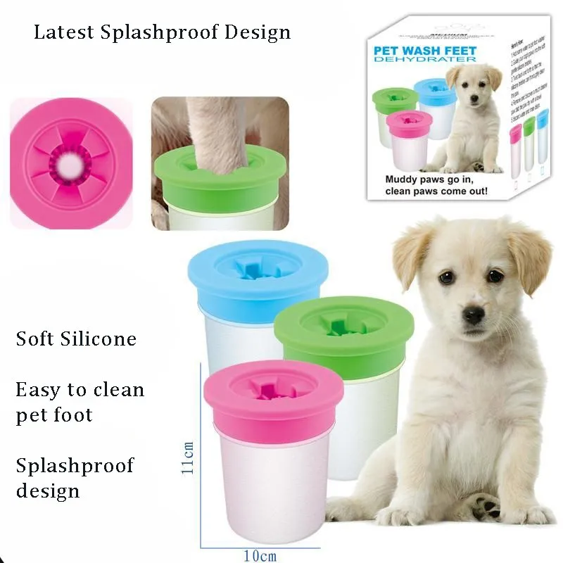 Automatic Silicone Cat Dog Foot Cleaning Washer Cup Pet Dog Paw Cleaner