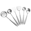 304 stainless steel kitchen utensil set 6 piece cookware set Turner slotted turner Soup Ladle