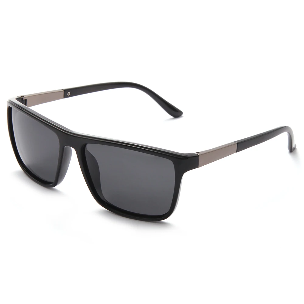 

On Stock Supply CE Certificate Polarized UV400 Lens Black Brown Frame Unisex Sunglasses