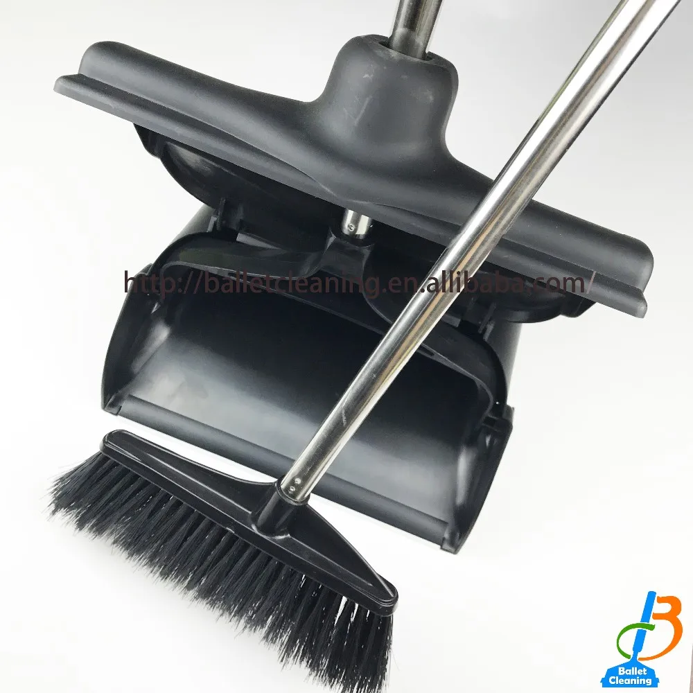 

new product ideas 2019 plastic long handled wholesale broom and dustpan floor brush sweeper home outdoor using, Client's required