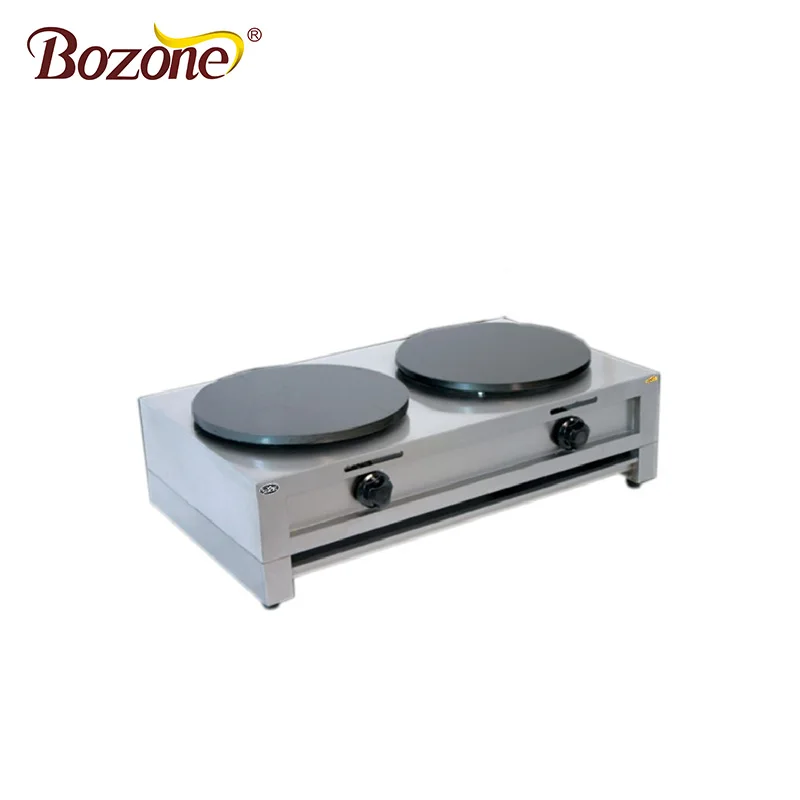 Ebg02 Popular Automatic Crepe Machine Dual Head Stainless Steel