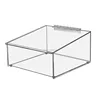Rectangle clear Acrylic Bread Box with lid Bakery Case Cupcake Display bins
