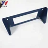 Durable good quality OEM Black powder painted steel 4U vertical wall mount equipment rack bracket