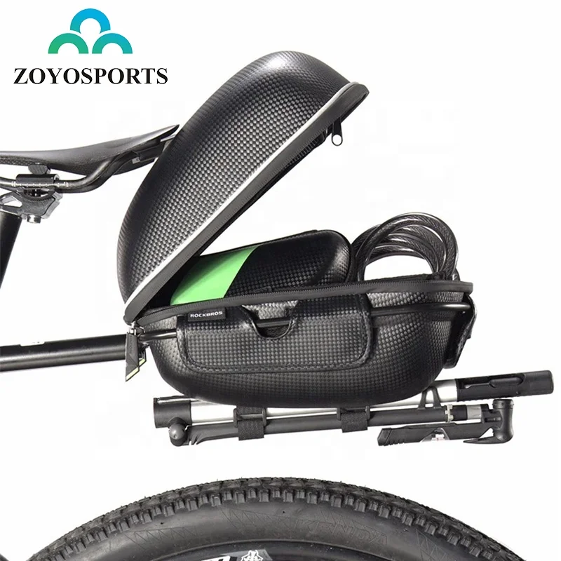 

OEM EVA Composite Cycling E-Bike Luggage MTB Road Bike Saddle Pannier Waterproof Rear Seat Motorcycle Bicycle Rack Bag, Black