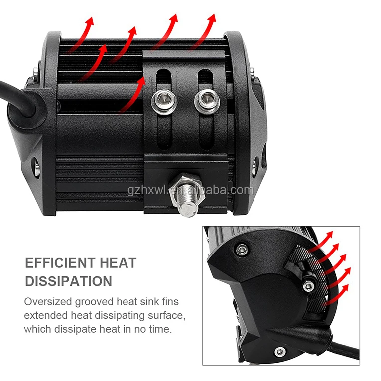 4 inch LED Work Light Bar 60W Flood Spot Combo Beam 12V 24V Off Road 4WD ATV UTV UAZ UTE Motorbike Boat