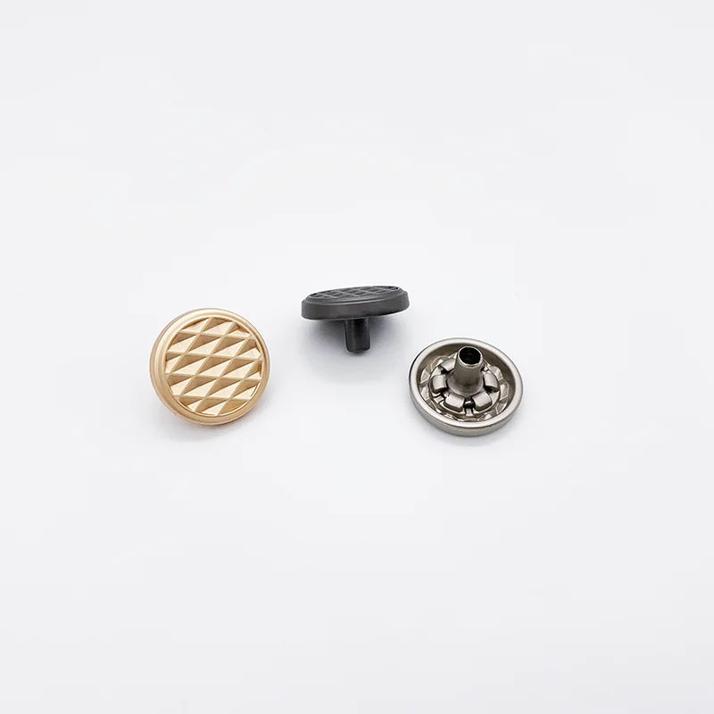 
Factory custom fancy pattern logo 12.5 mm bag shoes clothing metal snap 