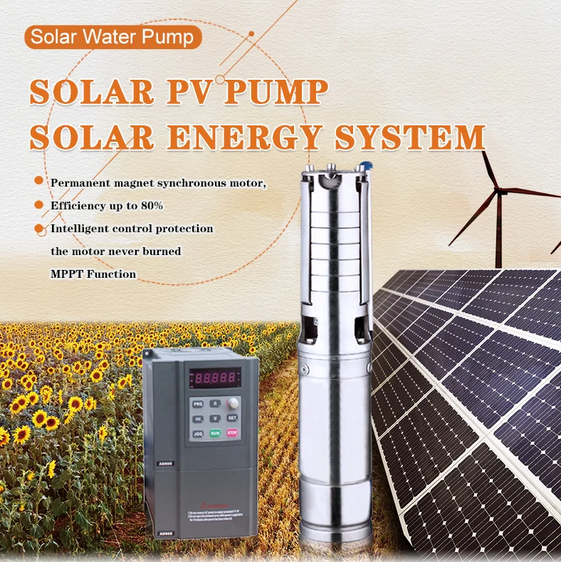 3kw Dc Solar Powered Water Pump Deep System For Garden For Home For