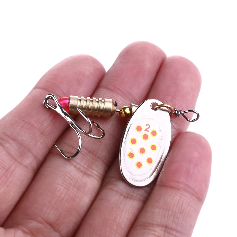 

Fish Bait Metal spoon carp fishing lure spinner, As pictures