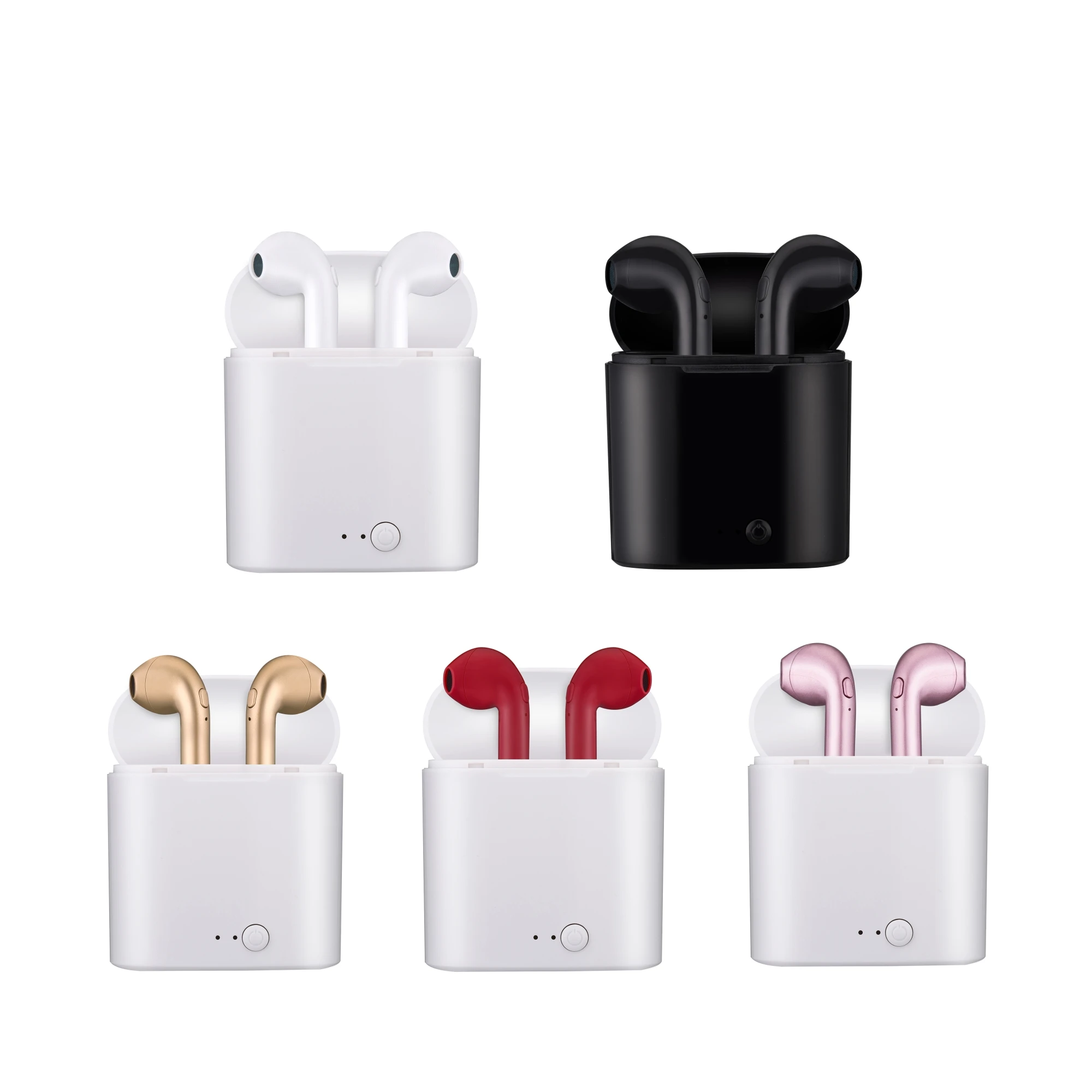 Hot Selling Earphone Headphone Hand Free Wireless bluetooth Earphone Earbuds TWS I7S for iphone android