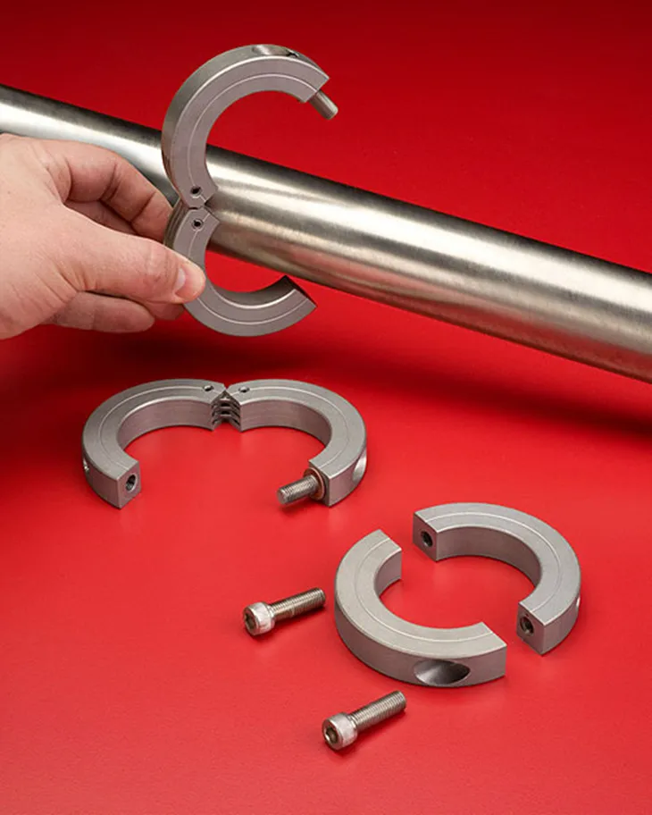 Shaft Locking Collars For Mechanical Equipment Motorcycle Parts Buy Double Split Clamping