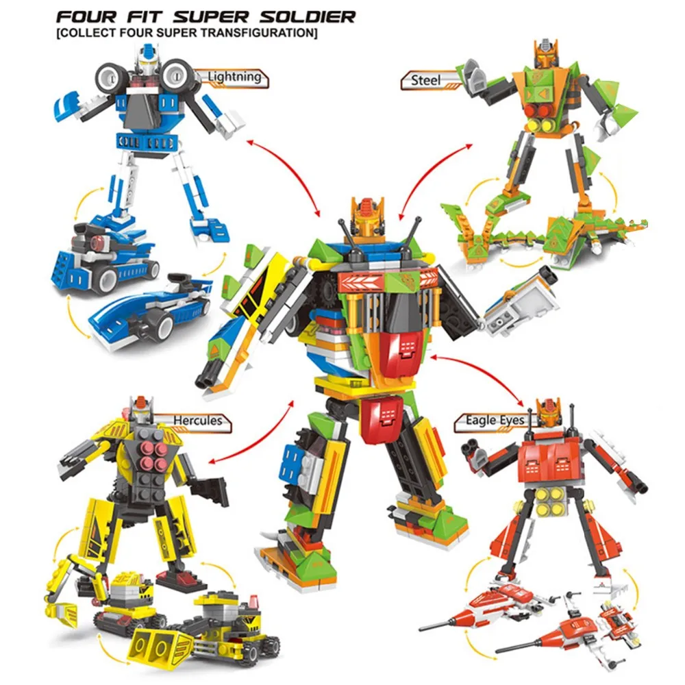 Jumei Plastic Transform Building Blocks Robot Block Toy Buy Robot