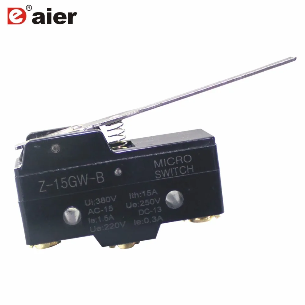 Z-15hw24-b 15a 3 Pin Joystick Micro Limit Switch With Long Lever - Buy ...