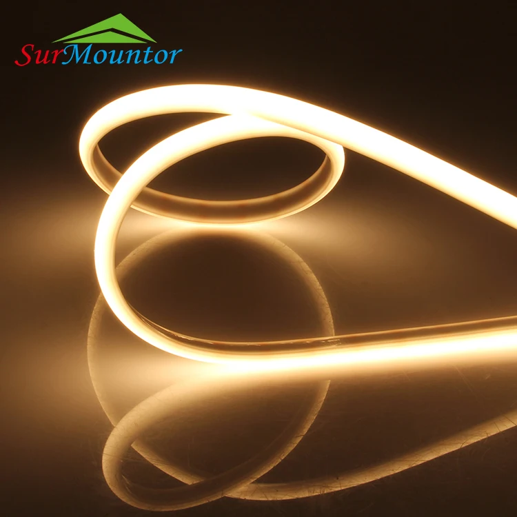 Wholesale Ip67 Decoration Silicone Tube Smd 2700K Warm White Led Neon Flexible Strip Light 24V Waterproof