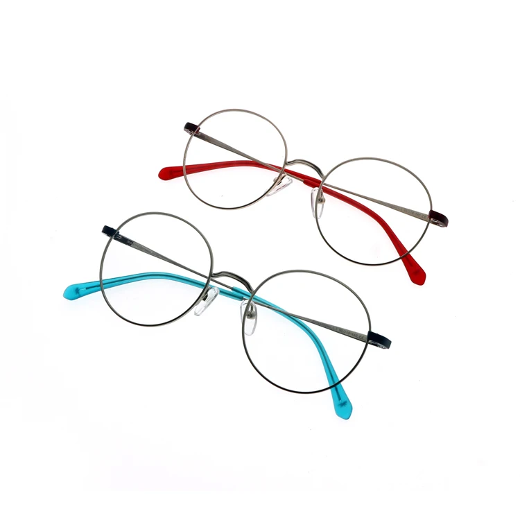 

FONHCOO Stock Fashion Thin Temple Unisex Metal Eyeglasses Optical Frame, Any colors is available