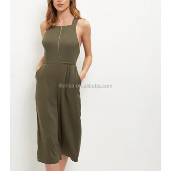 pinafore culotte jumpsuit