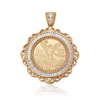

33070 xuping Fashion Copper alloy 18k gold plated coin pendant