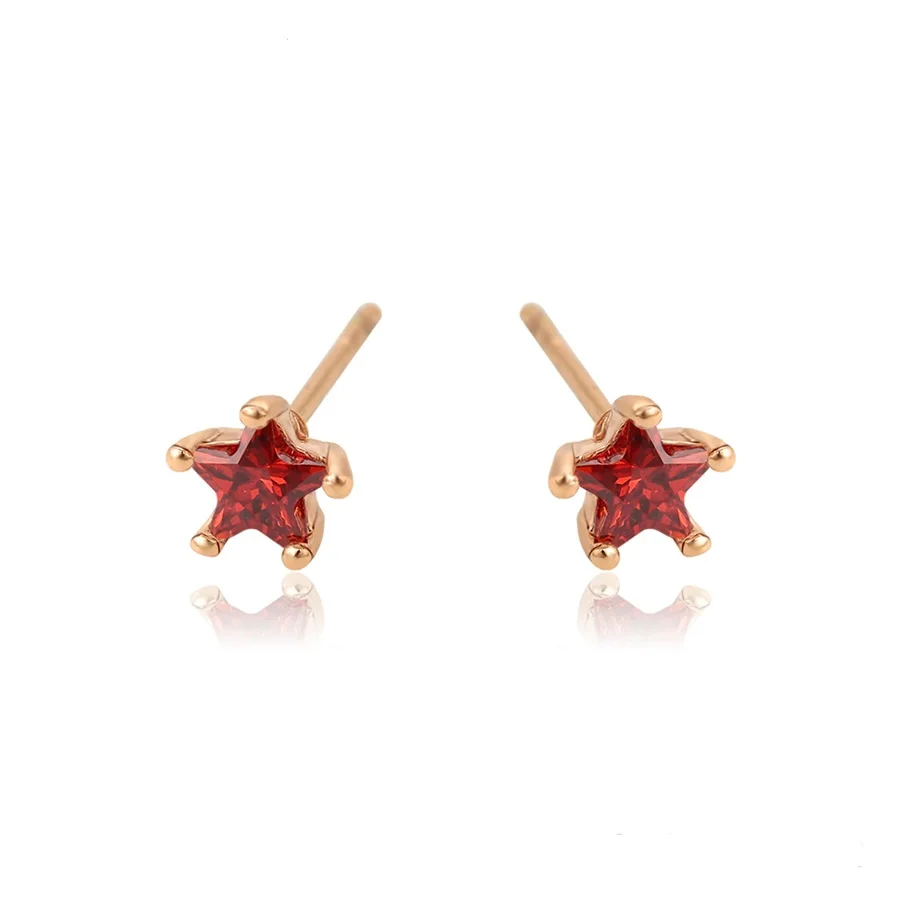 

96326 Xuping Fashion 18K Gold Color Women Studs Earring With Start Shape