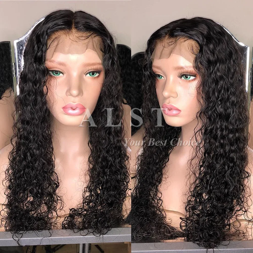Wholesale cheap 100% virgin brazilian human hair wigs glueless curly full lace wig for black women