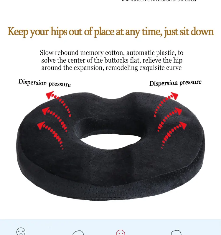 Orthopedic Memory Foam Hemorrhoid Seat Cushion Buy Round Memory Foam